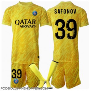 Paris Saint-Germain Matvei Safonov #39 Målmand Tredjetrøje Børn 2024-25 Kortærmet (+ Korte bukser)